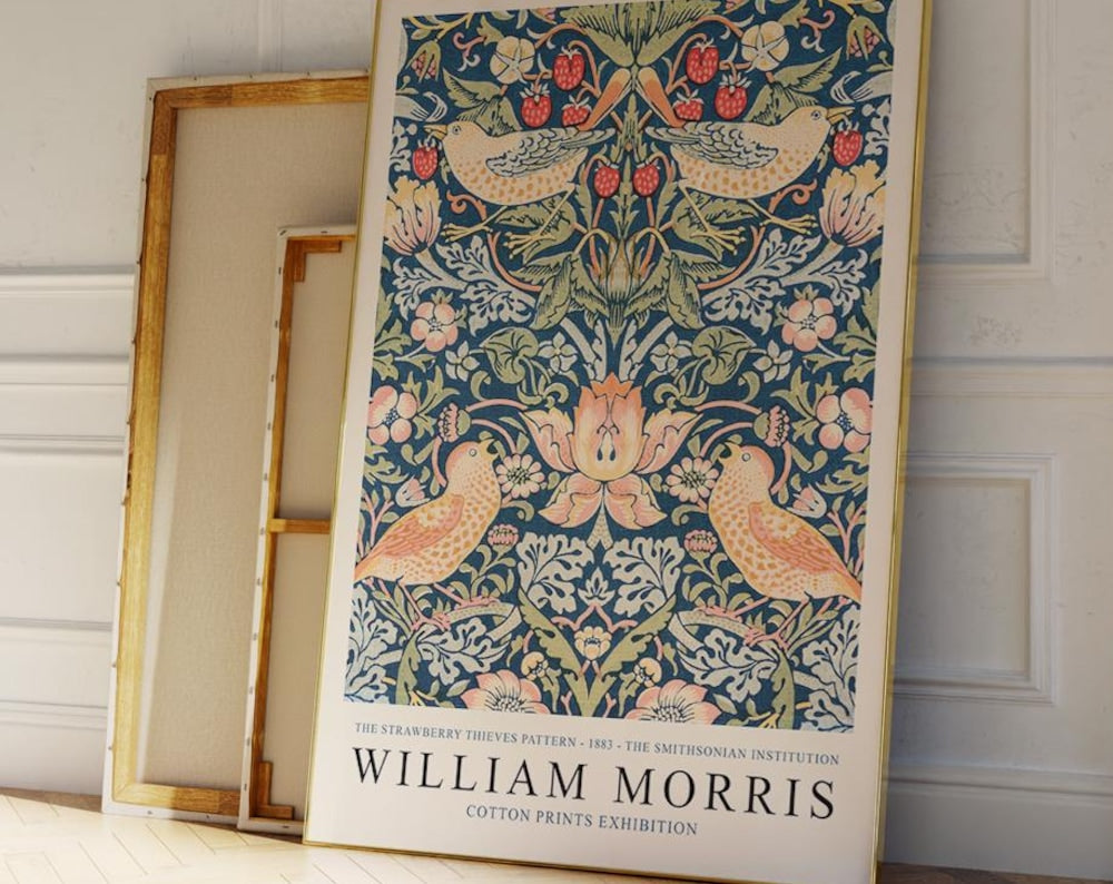 Morris Strawberry Thief Pattern Print