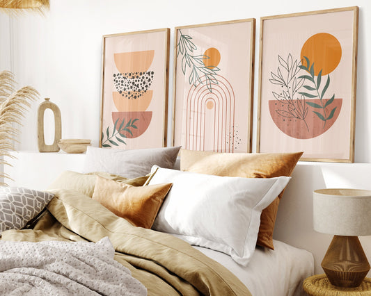 3er-Set Boho Wandbilder b270