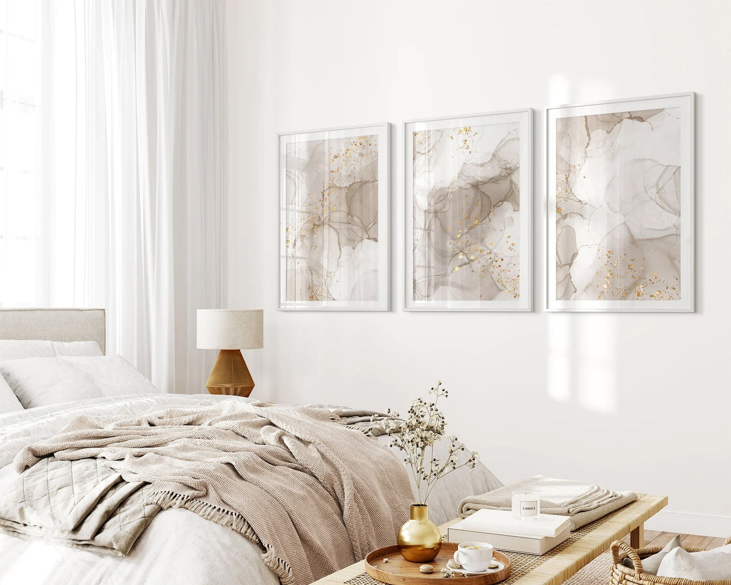 3-er Set Marmor Poster b106