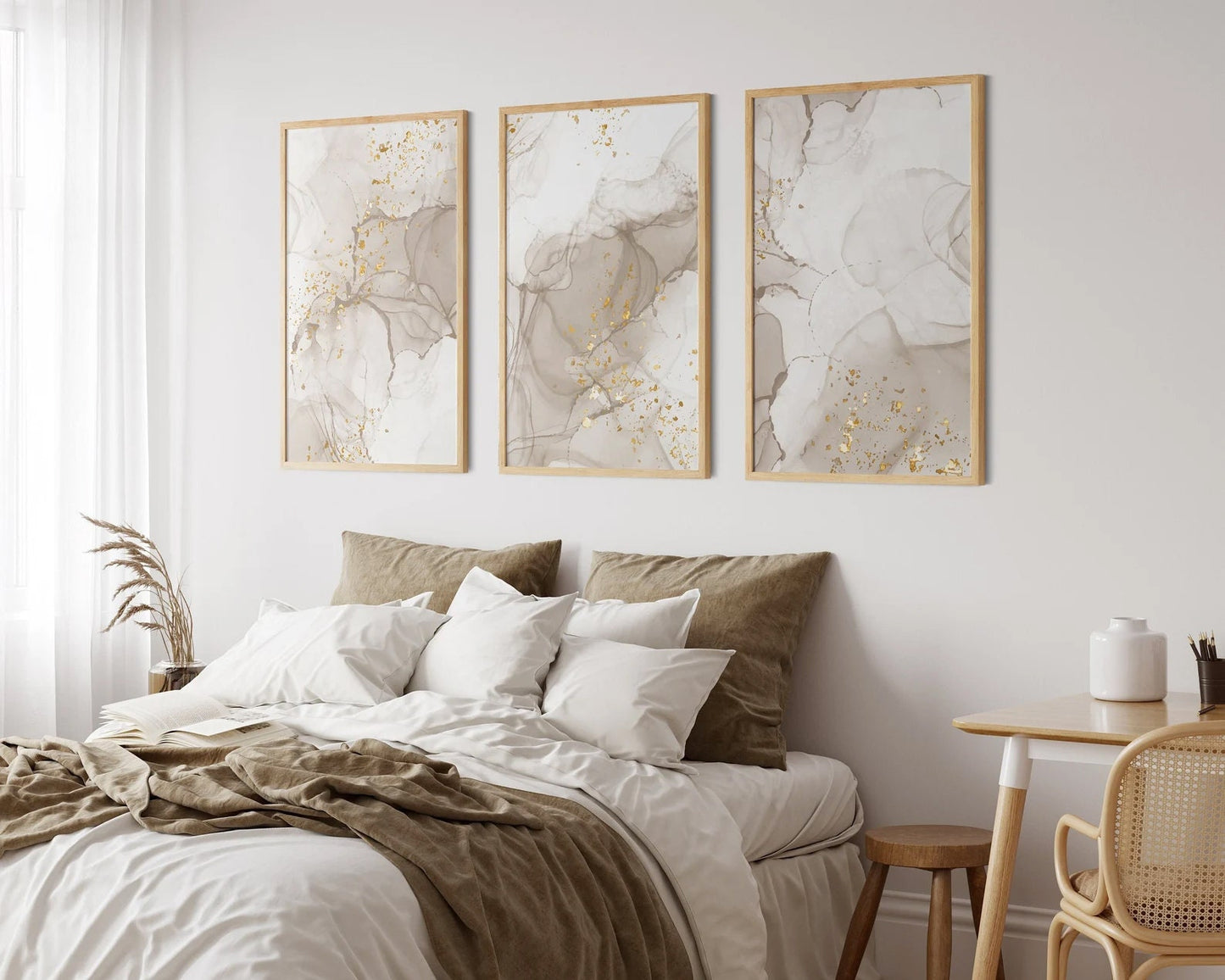 3-er Set Marmor Poster b106