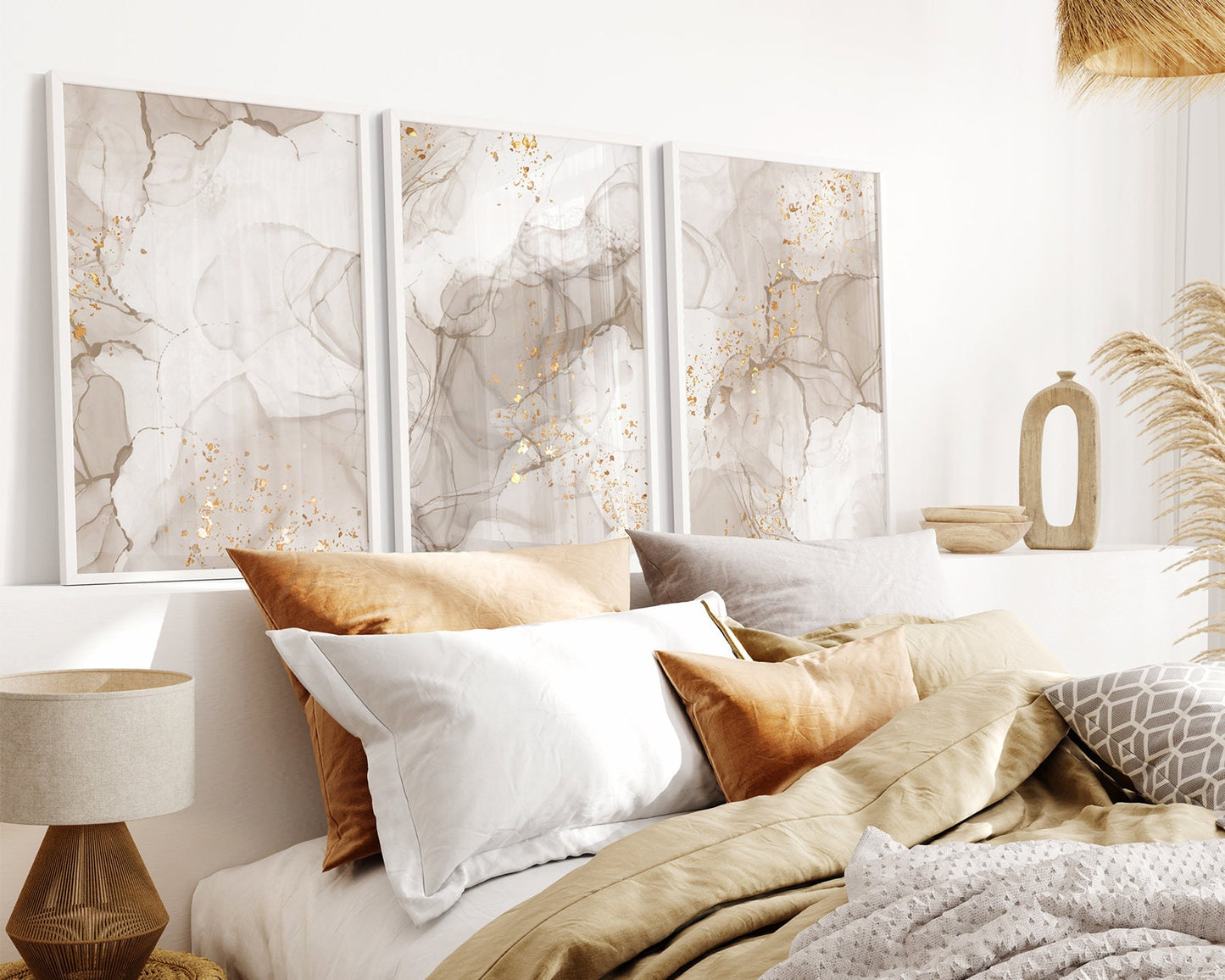 3-er Set Marmor Poster b106