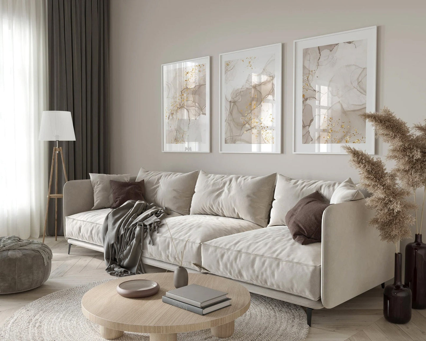 3-er Set Marmor Poster b106