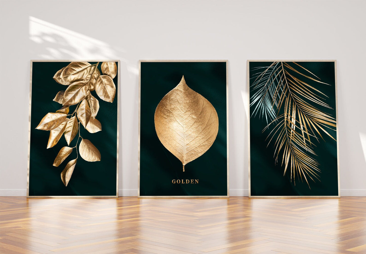 3er-Set Goldene Blätter k111