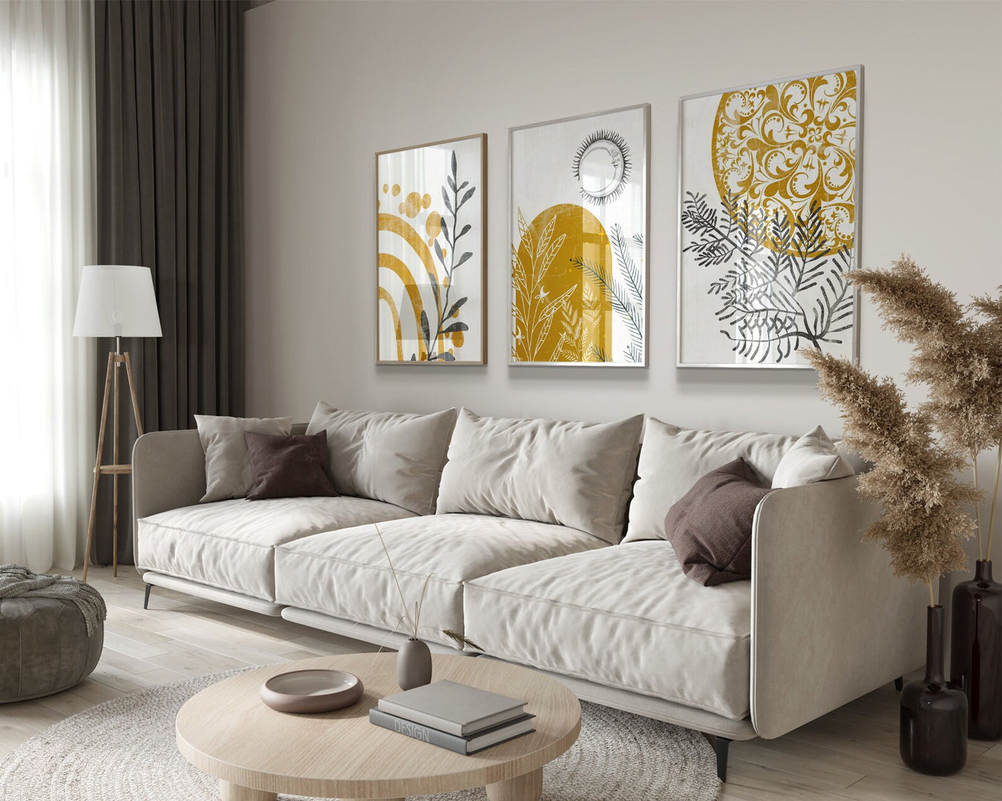 3er-Set Poster Boho b222