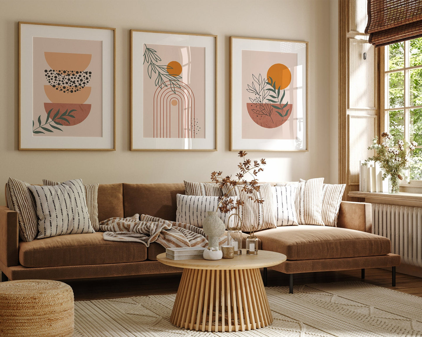 3er-Set Boho Wandbilder b270