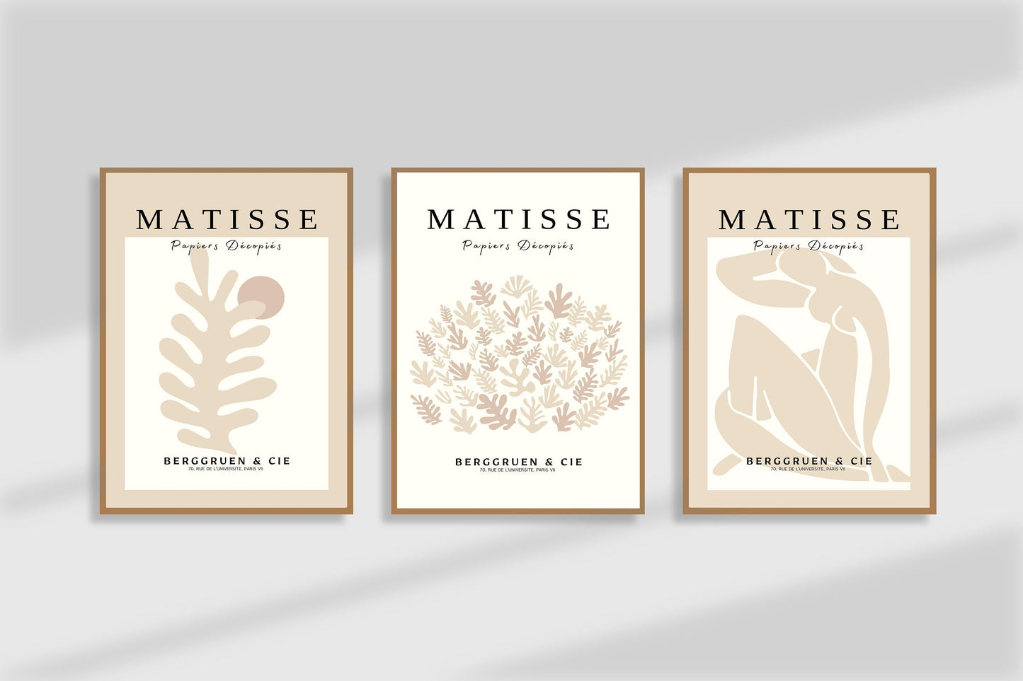 3er-Set Galerie Poster  m07-1 klm