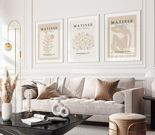 3er-Set Galerie Poster  m07-1 klm