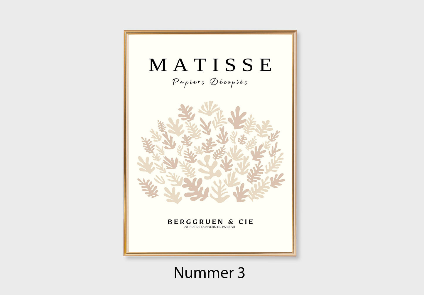 3er-Set Galerie Poster  m07-1 klm